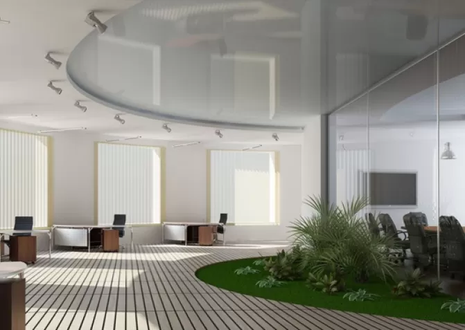 Двухуровневые натяжные потолки